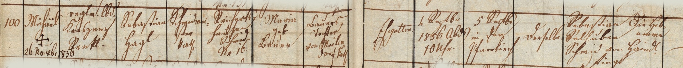 Klicken Sie zuerst in den Kreismittelpunkt, dann an irgendeiner Stelle auf den Kreis selbst.